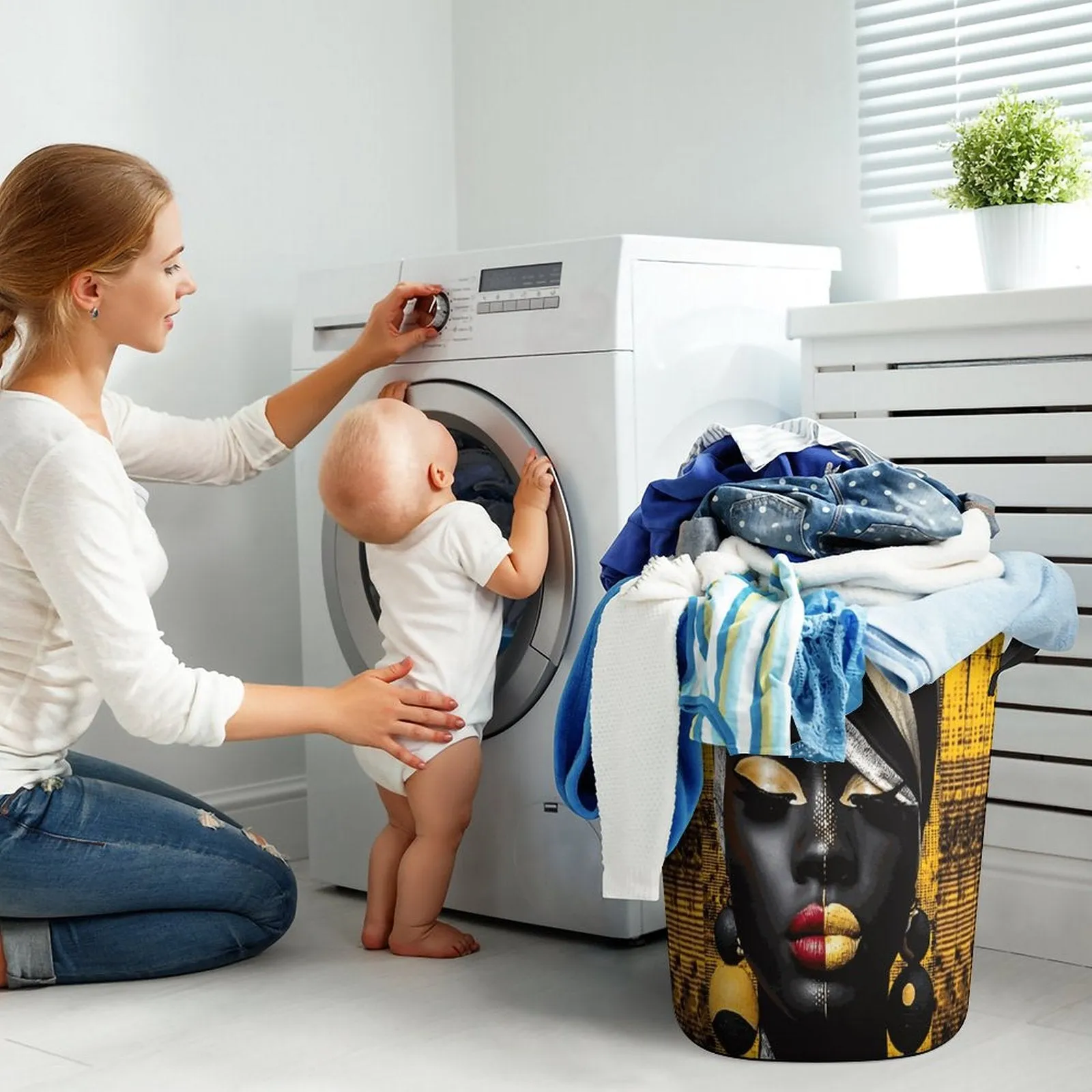 Oxford Collapsible Laundry Basket