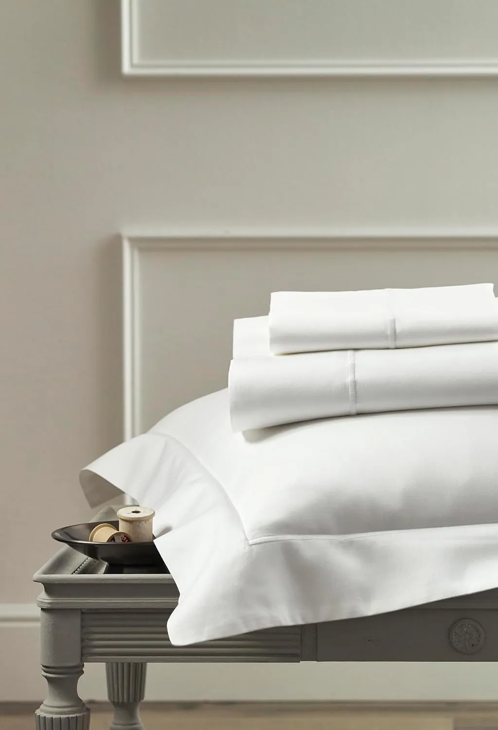 Peacock Alley Soprano Sateen Pillow Cases - Ivory, King