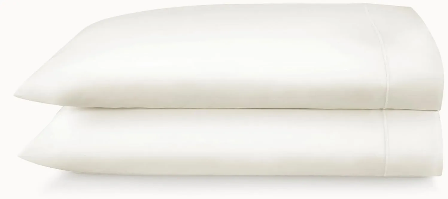 Peacock Alley Soprano Sateen Pillow Cases - Ivory, King