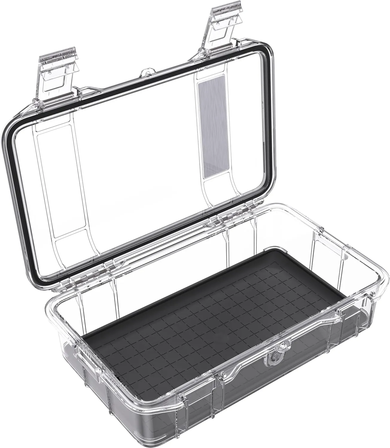 Pelican M60 Micro Case - Waterproof Case (Dry Box, Field Box) for iPhone, GoPro, Camera, Camping, Fishing, Hiking, Kayak, Beach and More (Black/Clear)