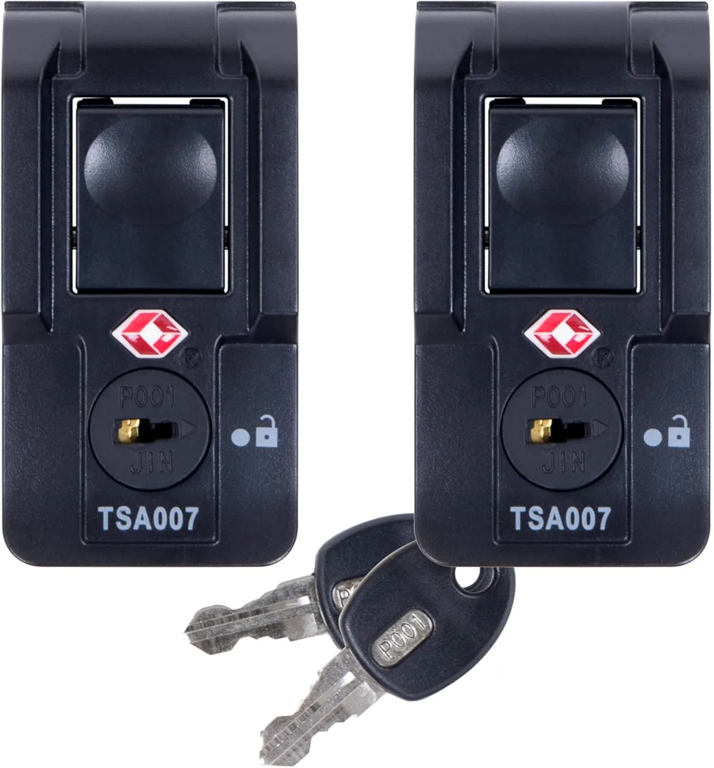 Pelican Replacement TSA Locking Latches, Medium, Black (Set of 2). Fits Select Air Cases.