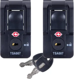 Pelican Replacement TSA Locking Latches, Medium, Black (Set of 2). Fits Select Air Cases.