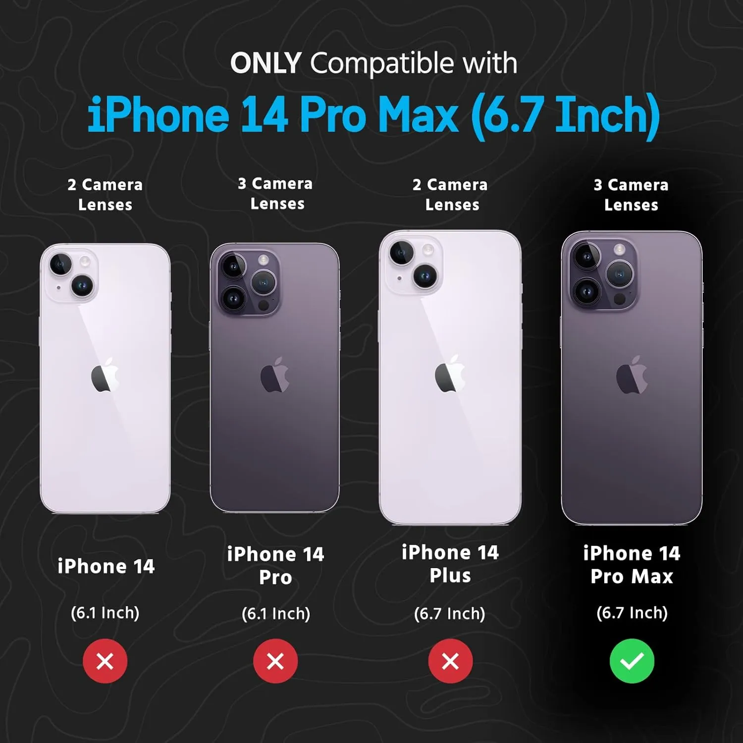Pelican Shield Series - iPhone 14 Pro Max Case 6.7" [Compatible with MagSafe] [21ft Military Grade Drop Protection] Magnetic Charging iPhone Case Cover with Belt Clip Holster Kickstand - Black