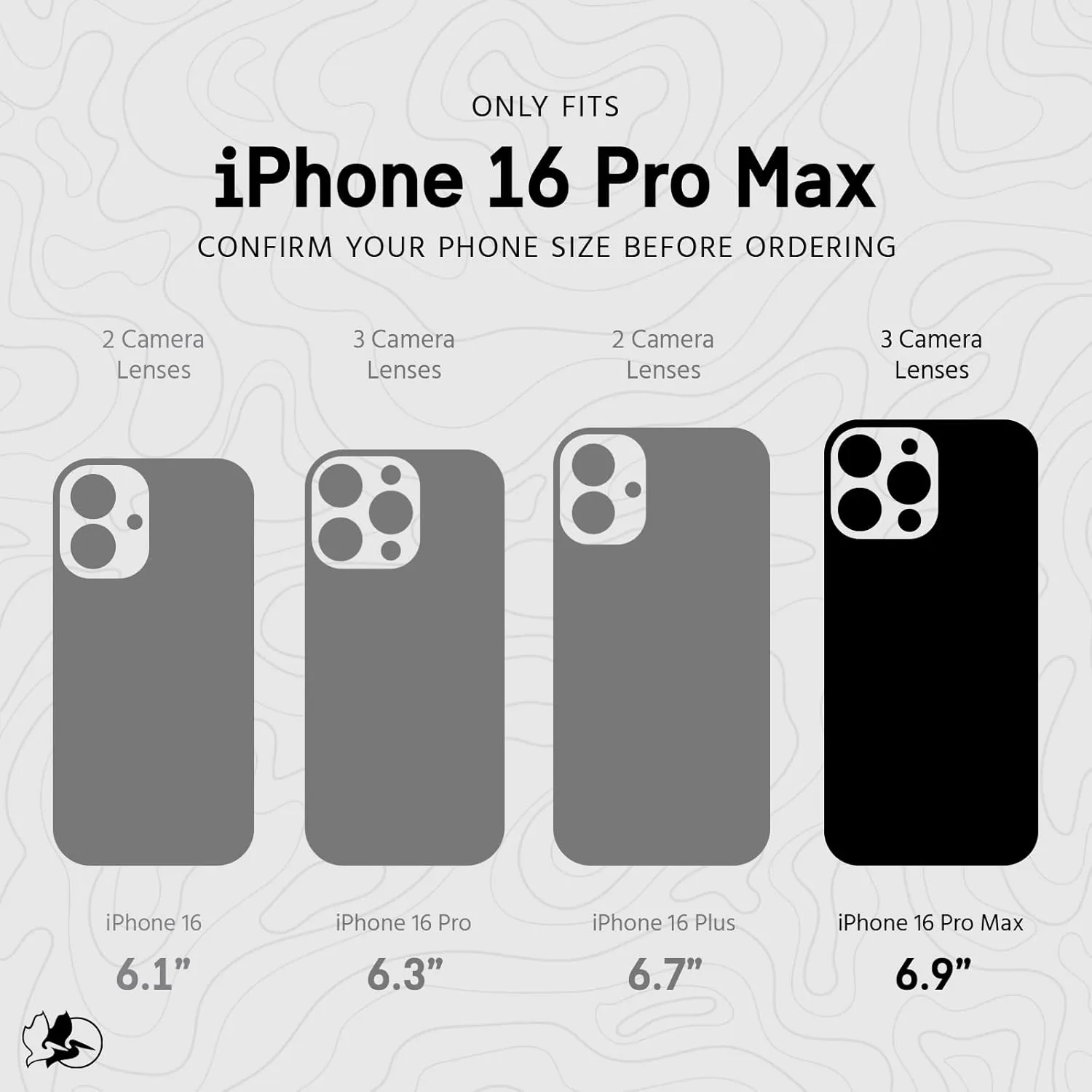 Pelican Voyager iPhone 16 Pro Max Case [Compatible with MagSafe] Rugged Phone Case w/ 18ft Military-Grade Drop Protection - Heavy Duty Phone Cover w/ Belt Clip Holster for iPhone 16 Pro Max - Black