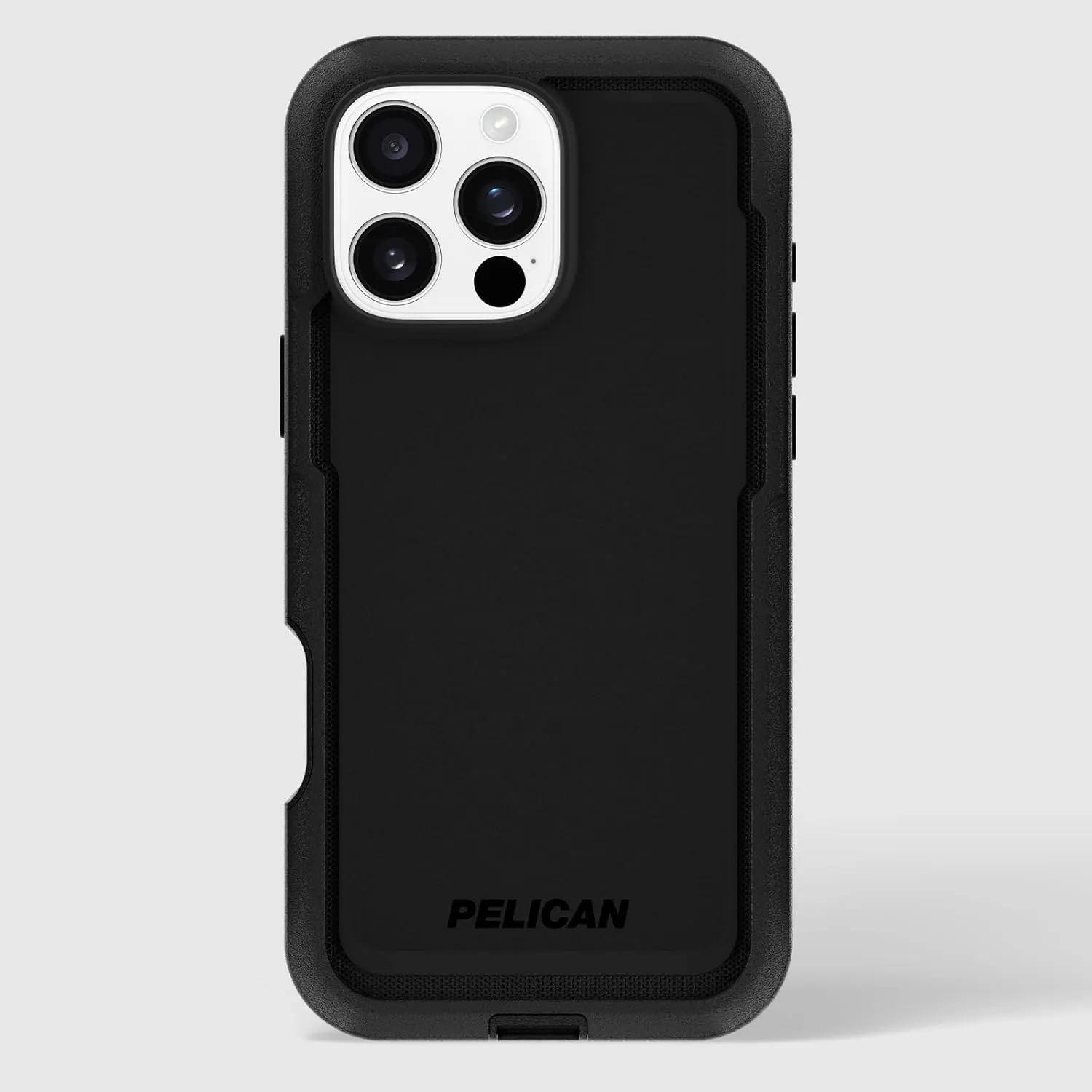 Pelican Voyager iPhone 16 Pro Max Case [Compatible with MagSafe] Rugged Phone Case w/ 18ft Military-Grade Drop Protection - Heavy Duty Phone Cover w/ Belt Clip Holster for iPhone 16 Pro Max - Black
