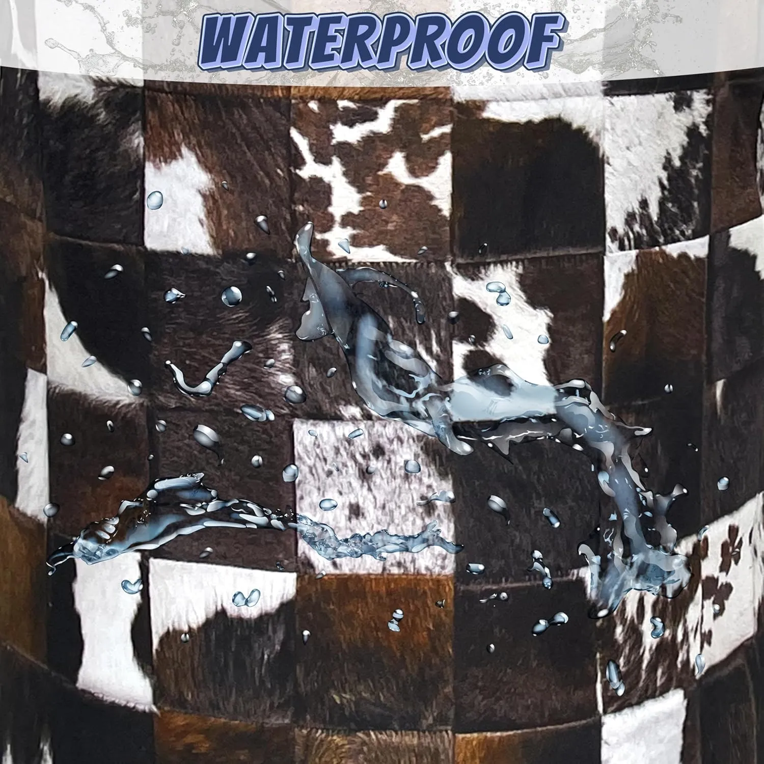 Personalise Cow Print Laundry Basket Oxford Cloth Animal Cowhide Laundry Hamper With Handle Foldable Portable Clothes Storage Basket Funny Laundry Bag 18.9"x16.5" For Laundry Room/Bedroom/Bathrooms