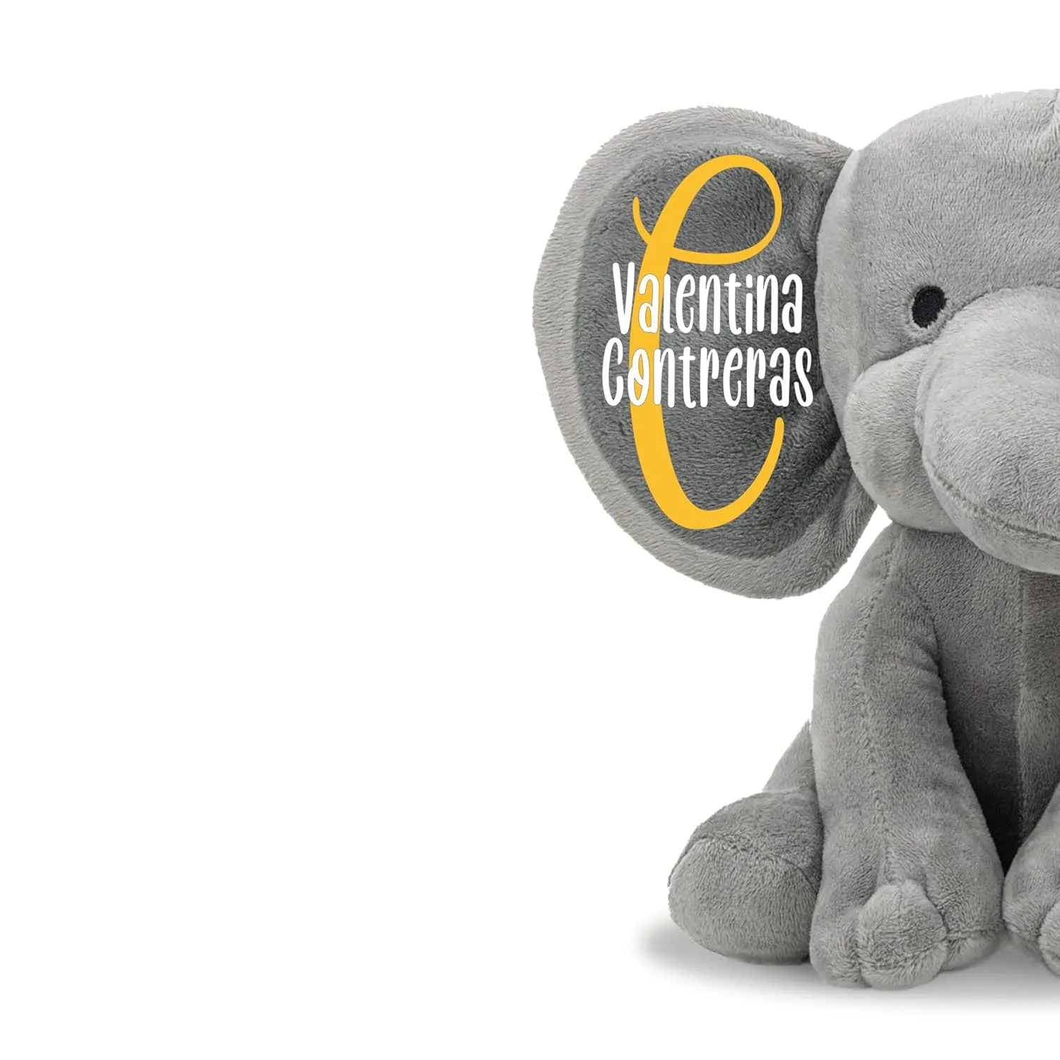 Personalized Graduation Elephant Stuffed Animal Teddy Bear Gift 2024 for Her, Him, Student, College Grad, Pre-K, Kindergarten, Middle School, High School, Gray Measures 9 Inches