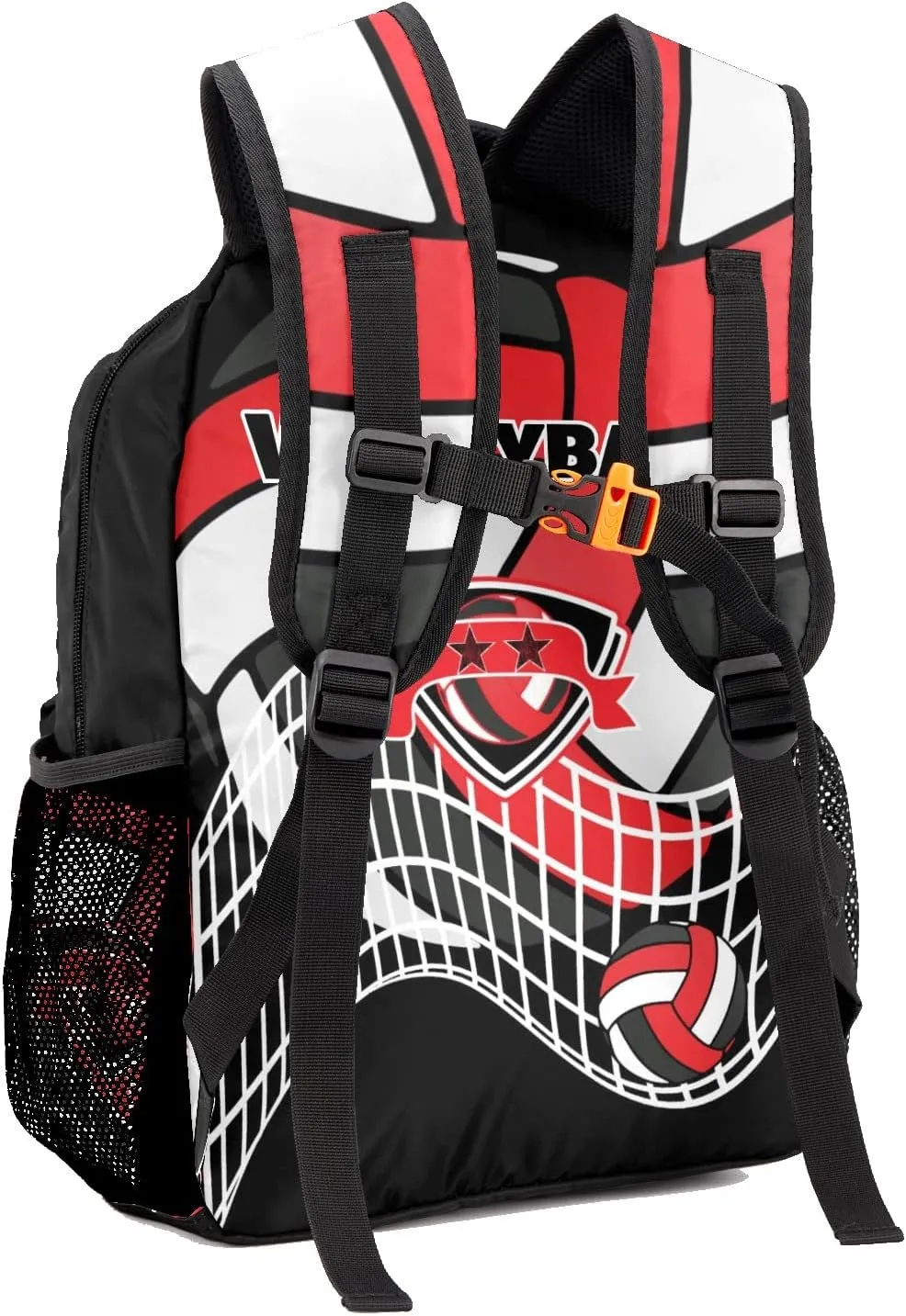 Personalized Volleyball Star Fashion Lightweight Waterproof Computer Bag with Name Unisex Gifts, 12.2''(L) x 5.9''(W) x 16.5''(H)