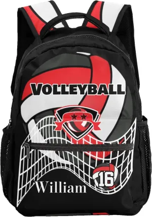 Personalized Volleyball Star Fashion Lightweight Waterproof Computer Bag with Name Unisex Gifts, 12.2''(L) x 5.9''(W) x 16.5''(H)