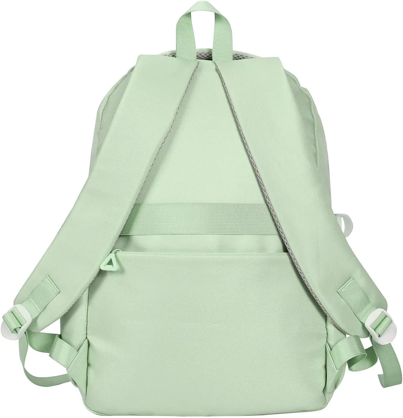 Phaoullzon Teen Girls School Backpack for Boys, College Aesthetic Laptop Bookbag for Women,Green