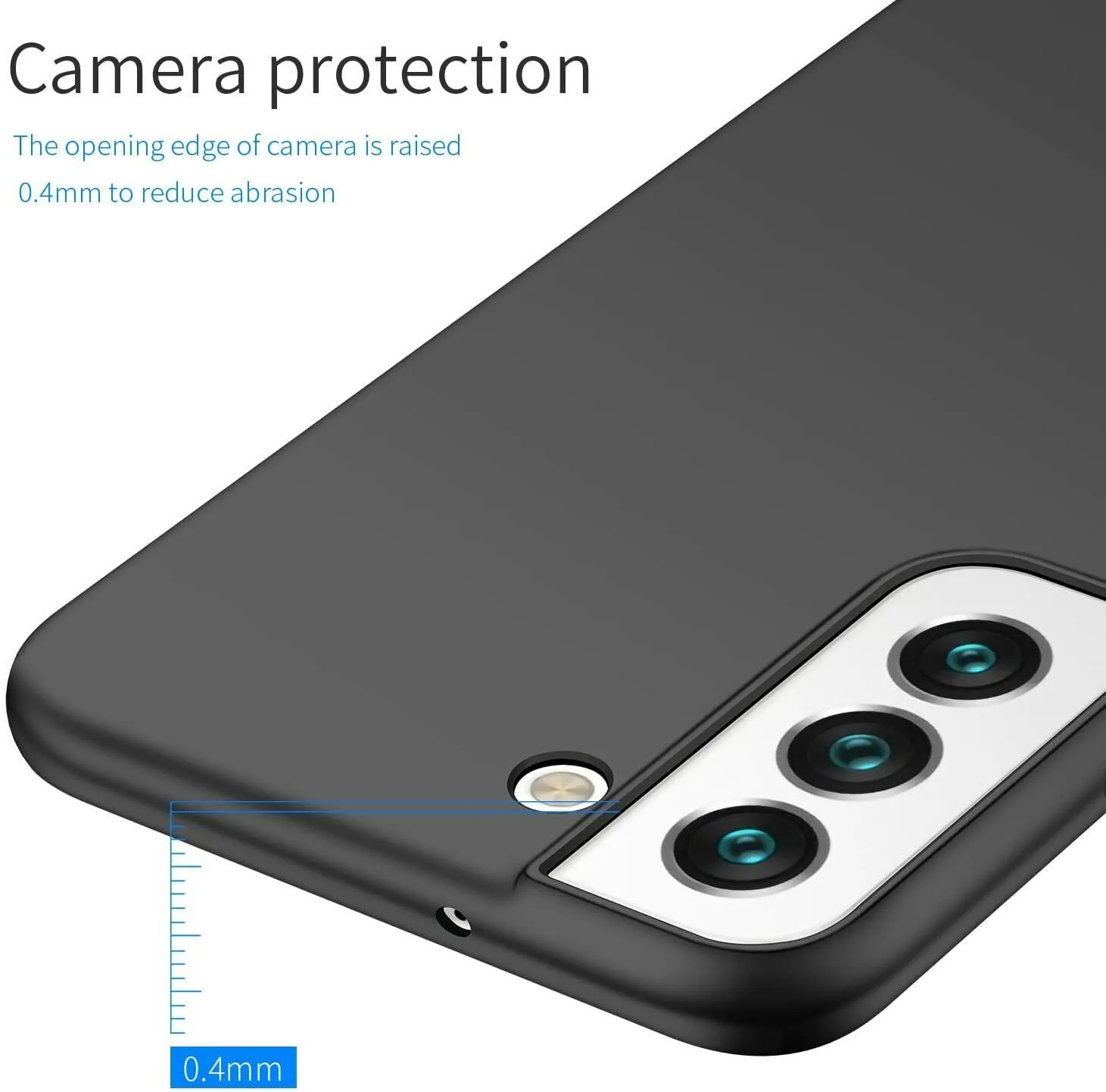 Phone Case Samsung Galaxy S23  Plus Slim Thin Hard Back Cover - Matte Black