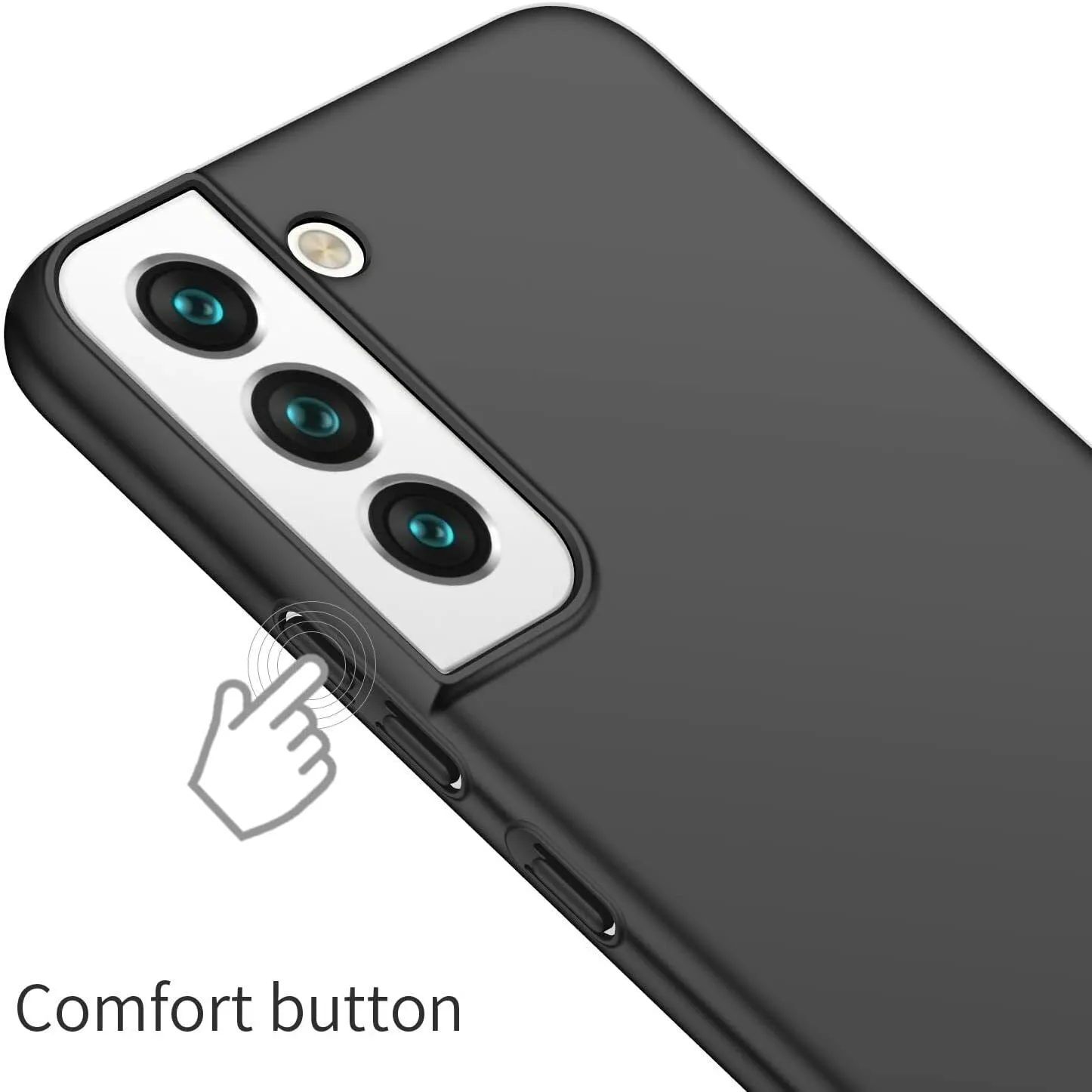 Phone Case Samsung Galaxy S23  Plus Slim Thin Hard Back Cover - Matte Black