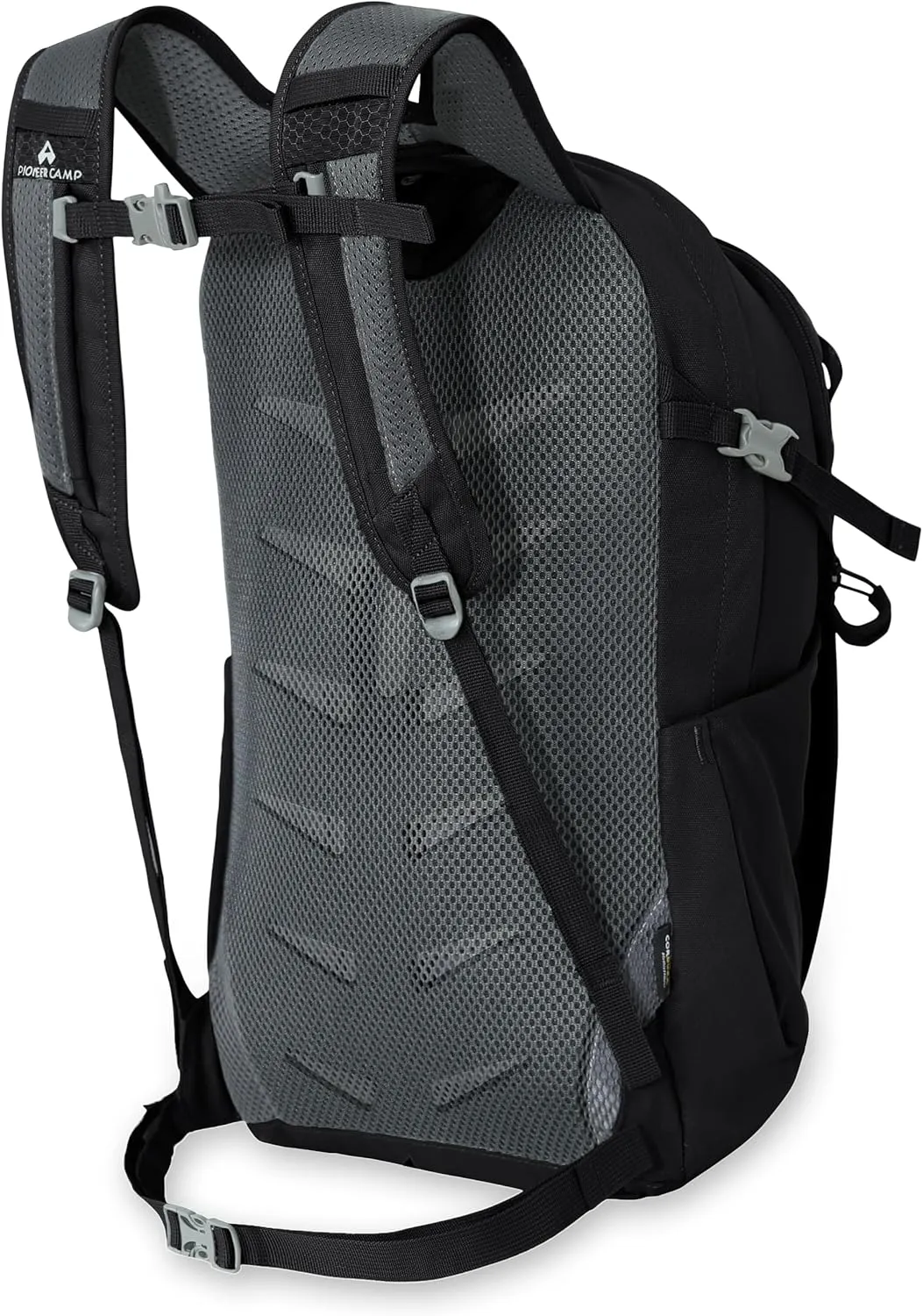 Pioneer Camp Hiking Backpack 22L Small Hiking Hydration Gear Lightweight Camping Backpack Travel Daypack for Women Men Outdoor Bag for Biking Climbing(Black;22L)