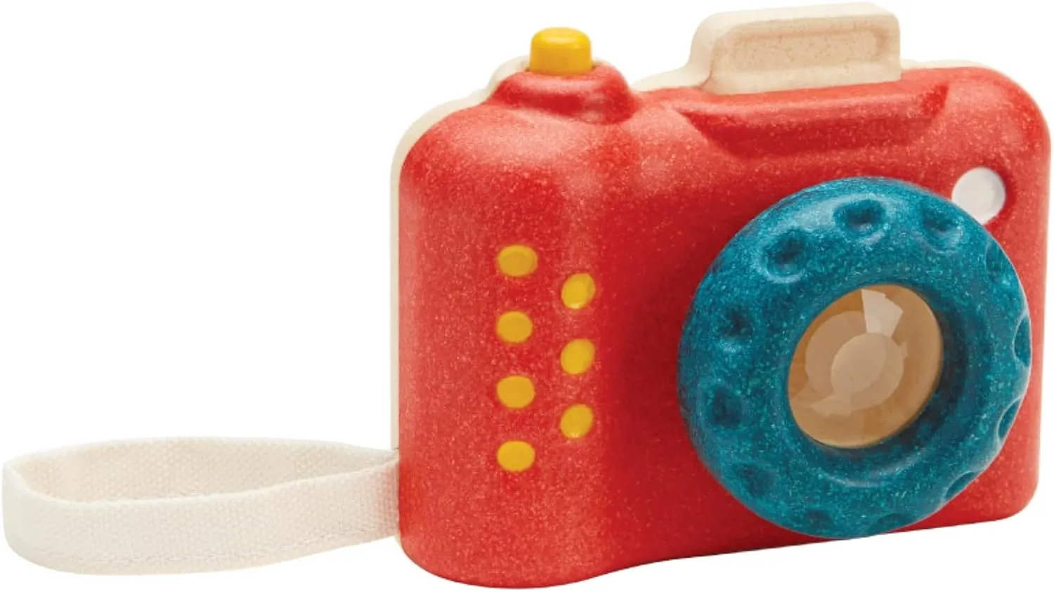 PlanToys My First Camera Toddler Toys with Adjustable Kaleidoscope Lens and Clickable Shutter, Sustainably-Made with Non Toxic Materials for Safe Pretend Play