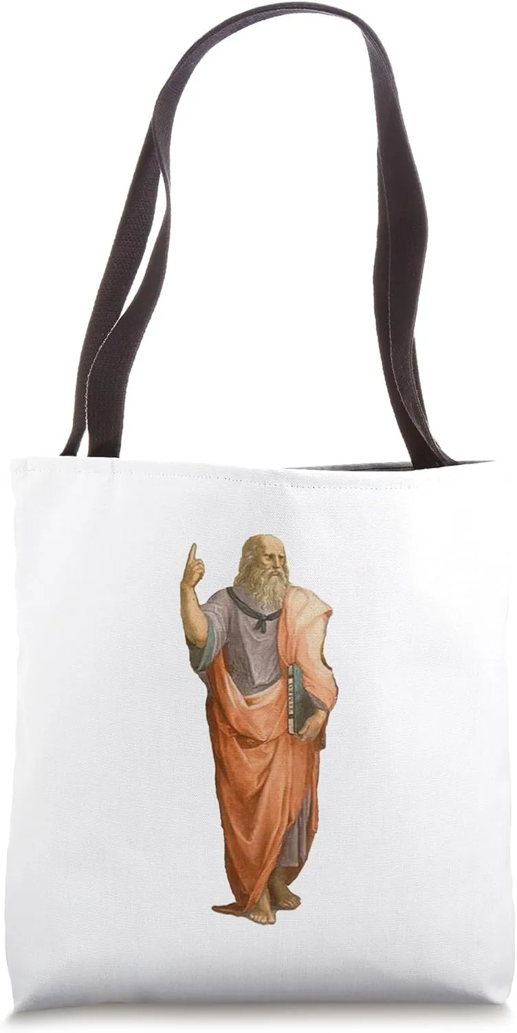 Plato from The School of Athens Renaissance Tote Bag