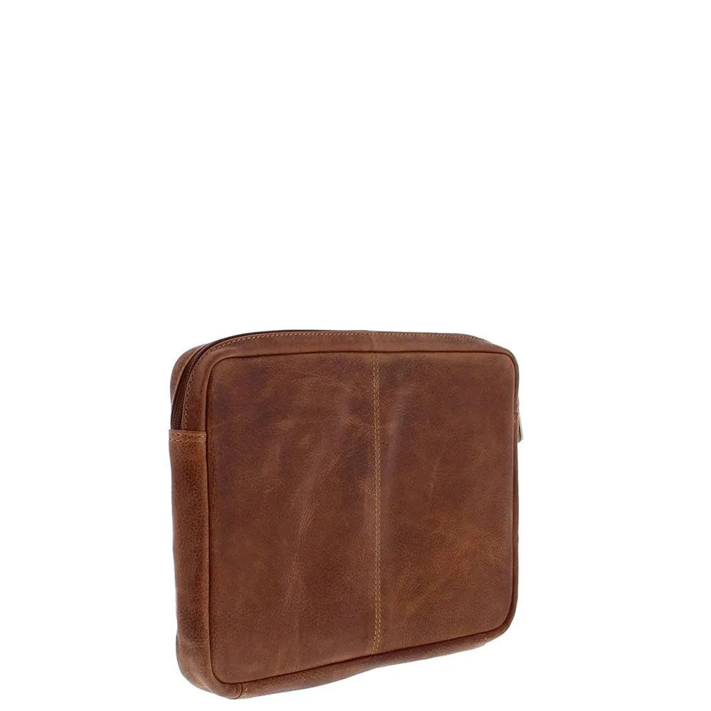 Plevier Polanco laptop sleeve 12 inch cognac