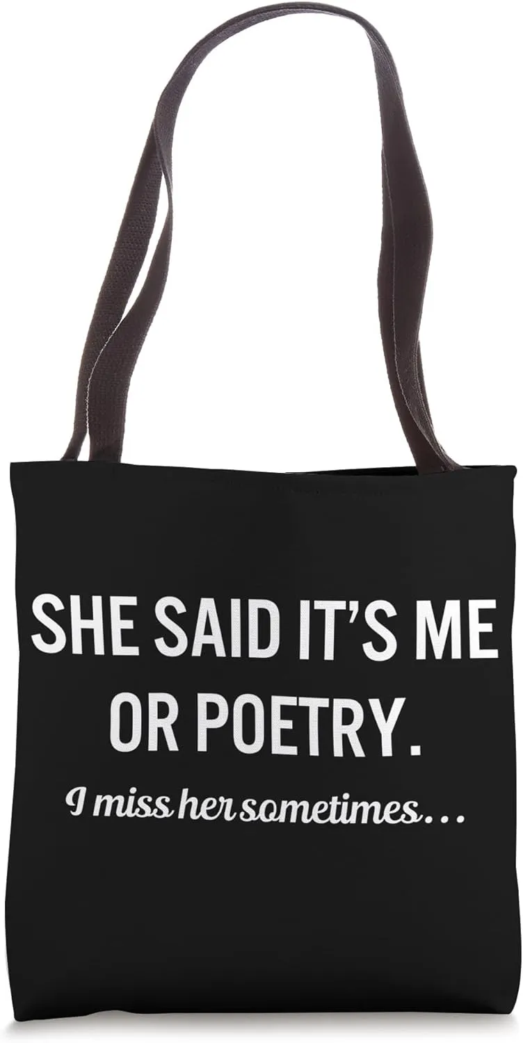 Poetry Quote School Subject Teacher Tote Bag