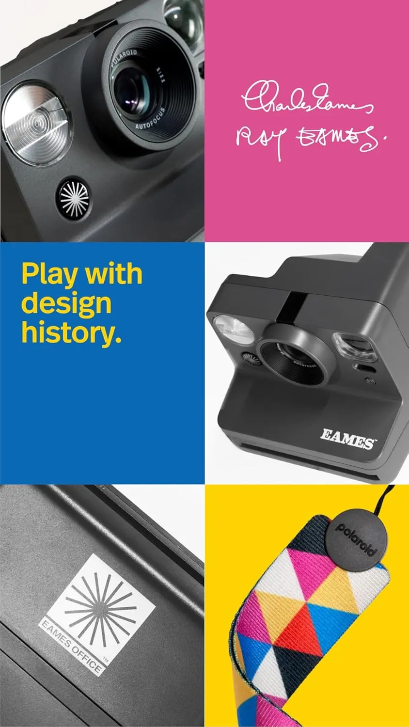 Polaroid Now 2nd Generation I-Type Instant Film Camera - Eames Edition (9135)