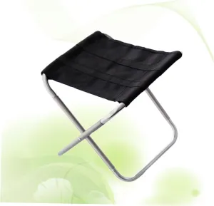 Portable Lightweight Folding Fishing Chair Oxford Cloth Outdoor Seat for Camping Picnics and Hiking Easy to Carry Silver Design