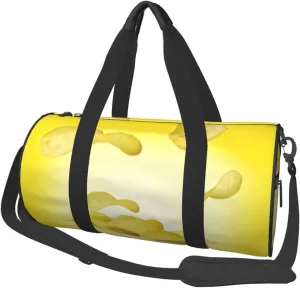 Potato Chips Duffel Bag Foldable Gym Bag For Men Women, Lightweight With Inner Pocket For Travel Sports