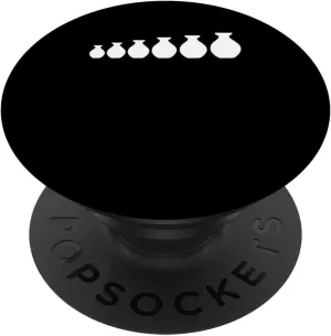 Pots Evolution Ceramic Clay Kiln Pottery Lover PopSockets Adhesive PopGrip