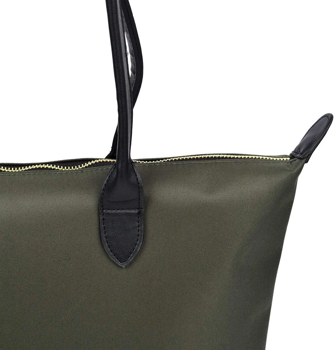 Premium Large Nylon Tote Water Resistant Top Zip Shoulder Bag Handbag