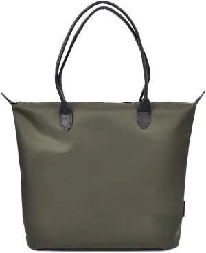 Premium Large Nylon Tote Water Resistant Top Zip Shoulder Bag Handbag