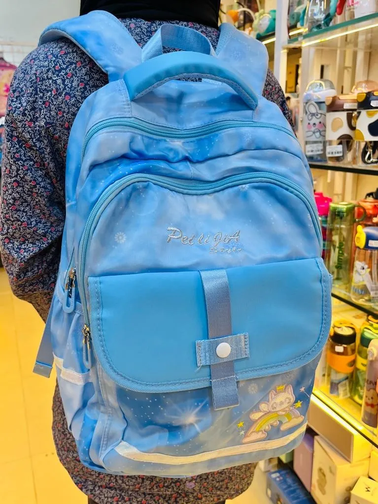 Premium Quality Large Capacity Rainbow Print Backpack For School Students
