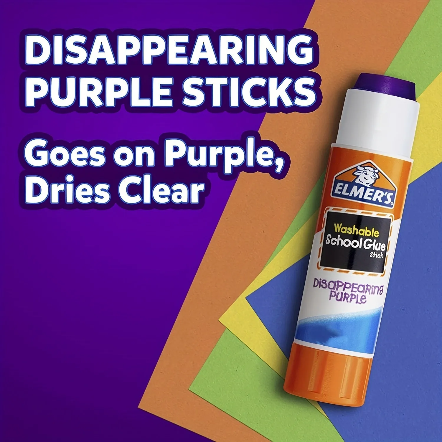 Primary School Glue Stick Washable Cow Head Glue Handmade Glue 8g Color Changing Glue Stick High Viscosity Solid Glue Strong Makeup To Cover Eyebrows
