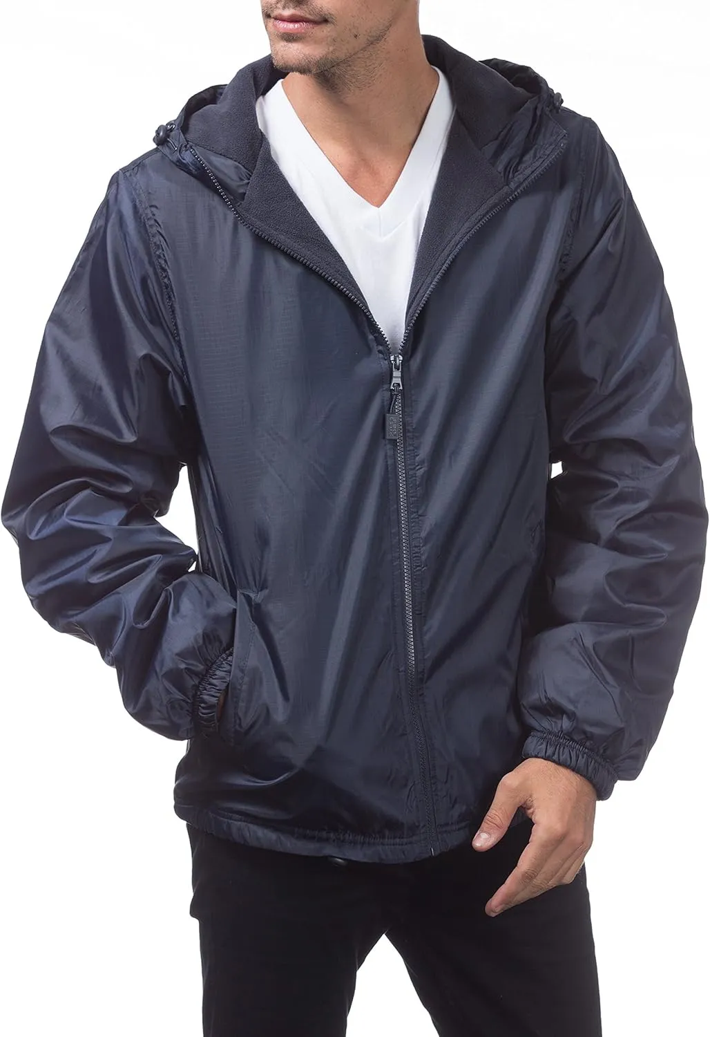 Pro Club Fleece Lined Windbreaker Jacket