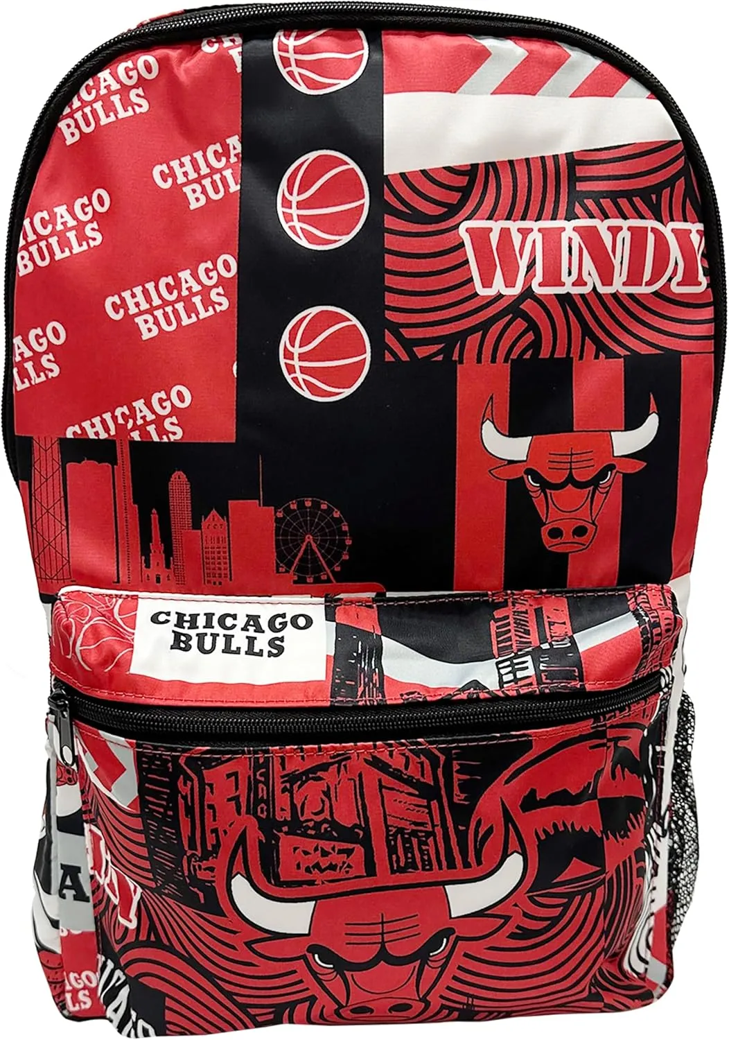Pro Specialties Group Chicago Bulls basketball travel backpack, hiking, gym Backpack durable bag designed for men and women. Ideal for Adults, extra-large & waterproof use for various activities