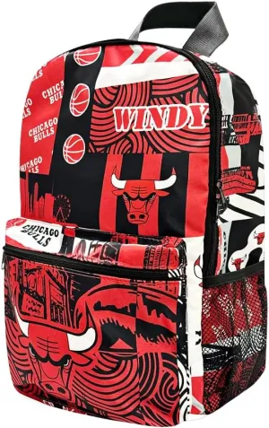 Pro Specialties Group Chicago Bulls basketball travel backpack, hiking, gym Backpack durable bag designed for men and women. Ideal for Adults, extra-large & waterproof use for various activities
