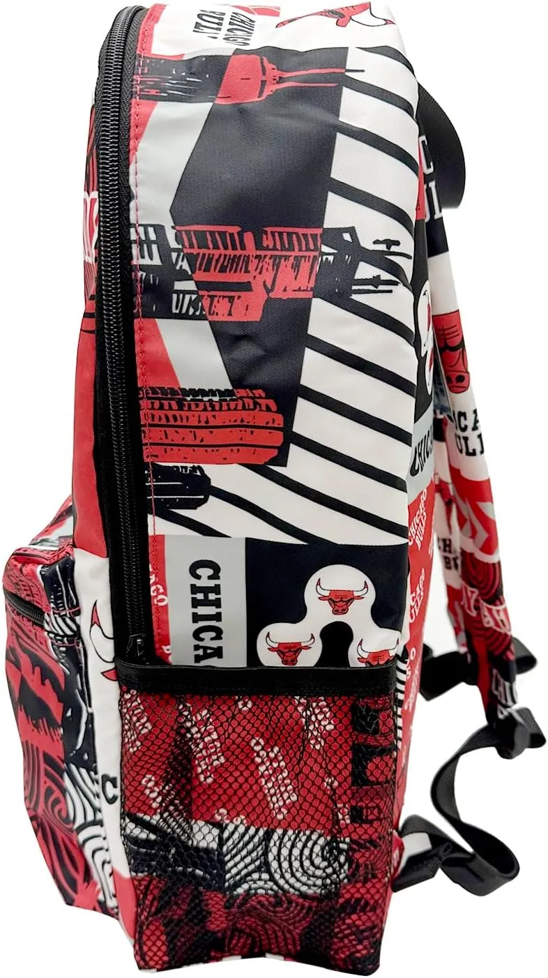 Pro Specialties Group Chicago Bulls basketball travel backpack, hiking, gym Backpack durable bag designed for men and women. Ideal for Adults, extra-large & waterproof use for various activities