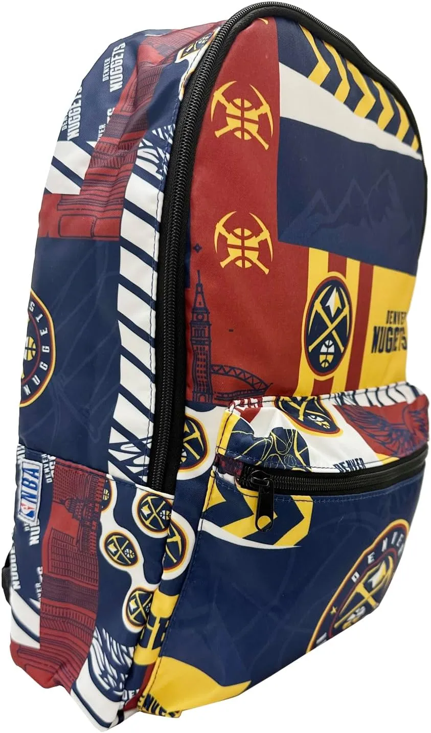 Pro Specialties Group Denver Nuggets basketball travel backpack, hiking, gym Backpack durable bag designed for men and women. Ideal for Adults, extra-large & waterproof use for various activities