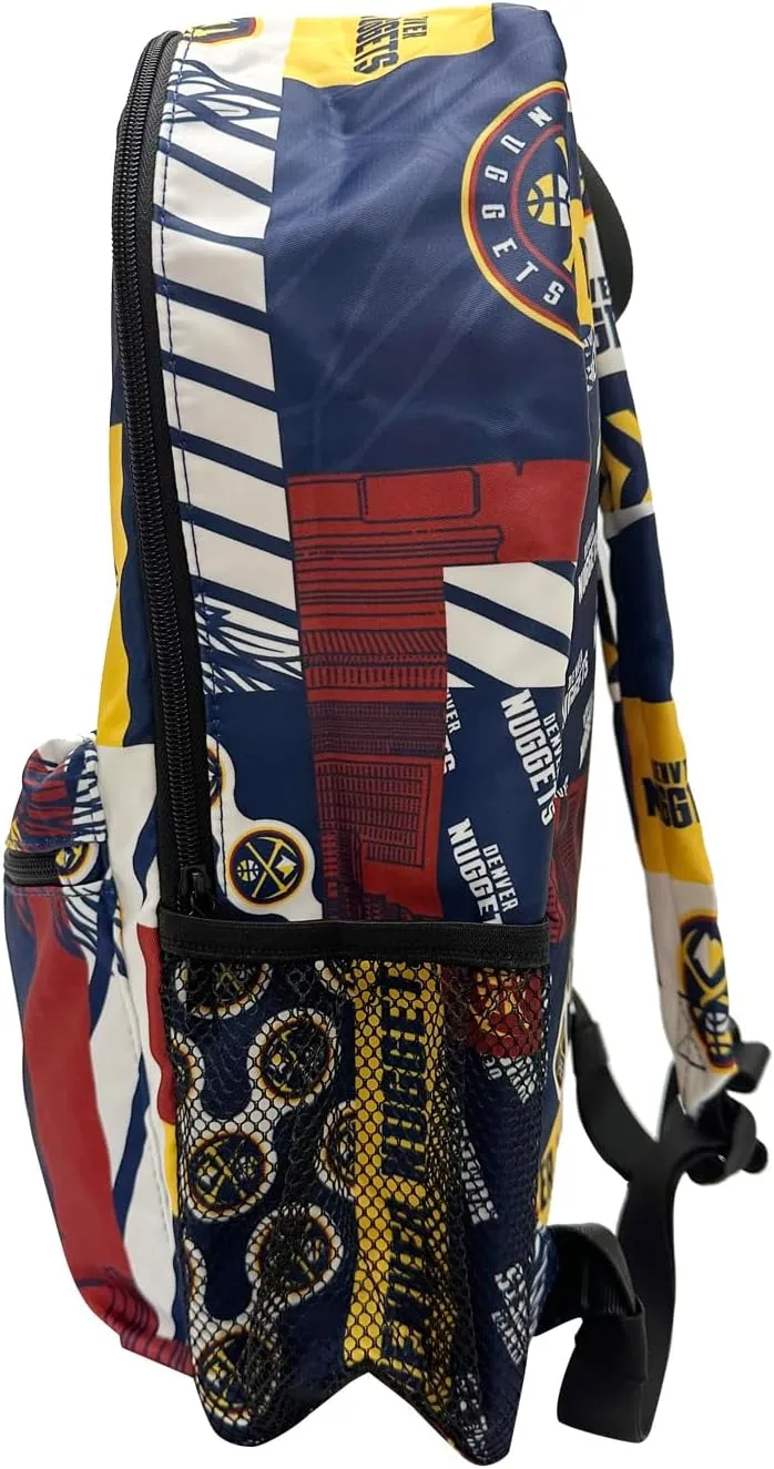 Pro Specialties Group Denver Nuggets basketball travel backpack, hiking, gym Backpack durable bag designed for men and women. Ideal for Adults, extra-large & waterproof use for various activities