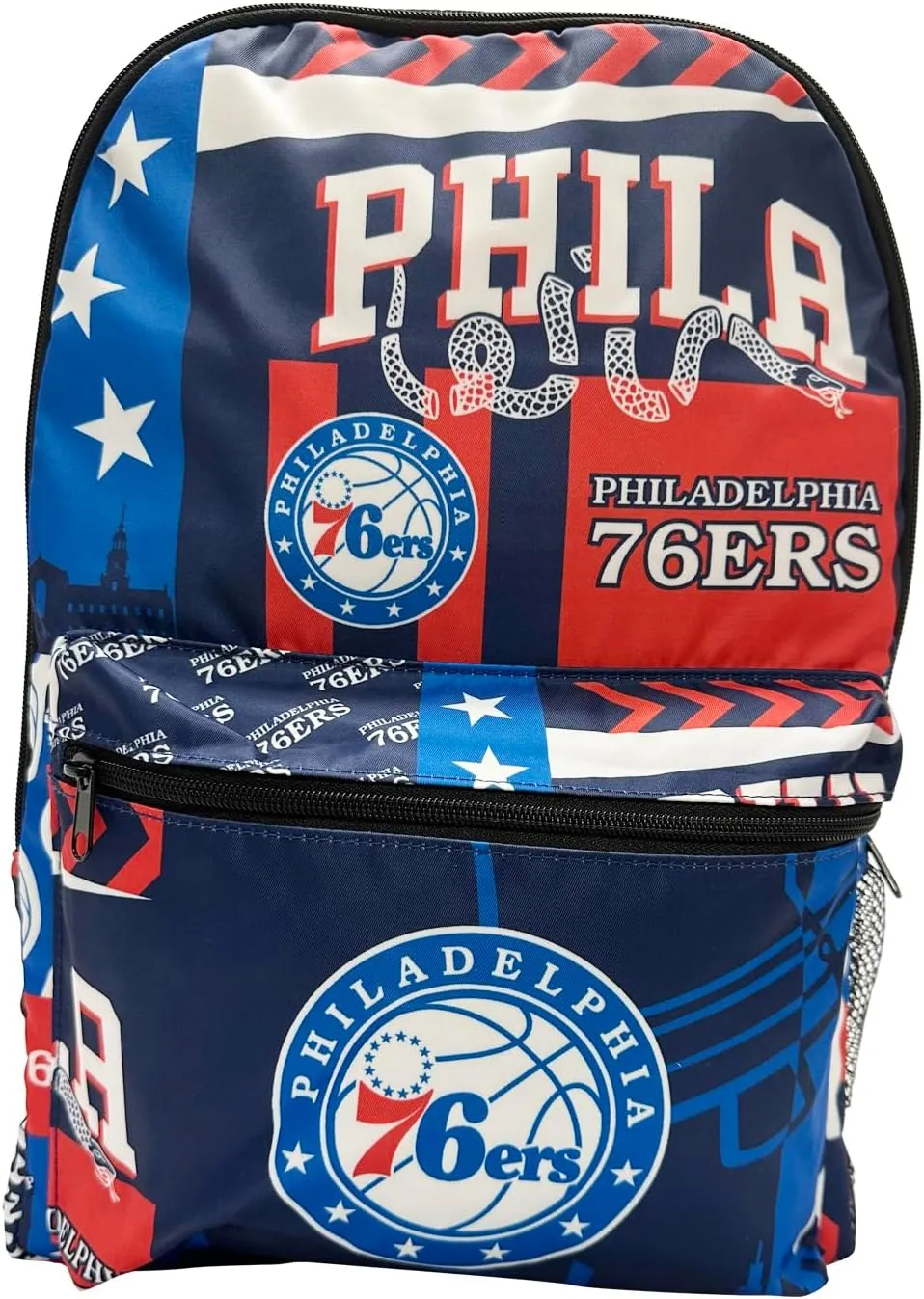 Pro Specialties Group Philadelphia 76ers basketball travel backpack, hiking, gym Backpack durable bag designed for men and women. Ideal for Adults, extra-large & waterproof use for various activities
