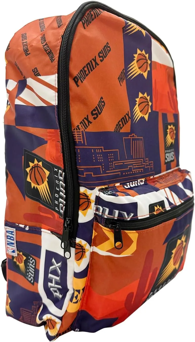 Pro Specialties Group Phoenix Suns basketball travel backpack, hiking, gym Backpack durable bag designed for men and women. Ideal for Adults, extra-large & waterproof use for various activities