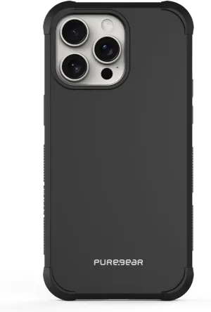 PureGear DualTek Case for Apple iPhone 15 Pro Max (2023) 6.7", Military Tested and Approved Protection, Heavy-Duty Durable Protective iPhone 15 Pro Max Case, Drop Test Certification of 20 ft (Black)