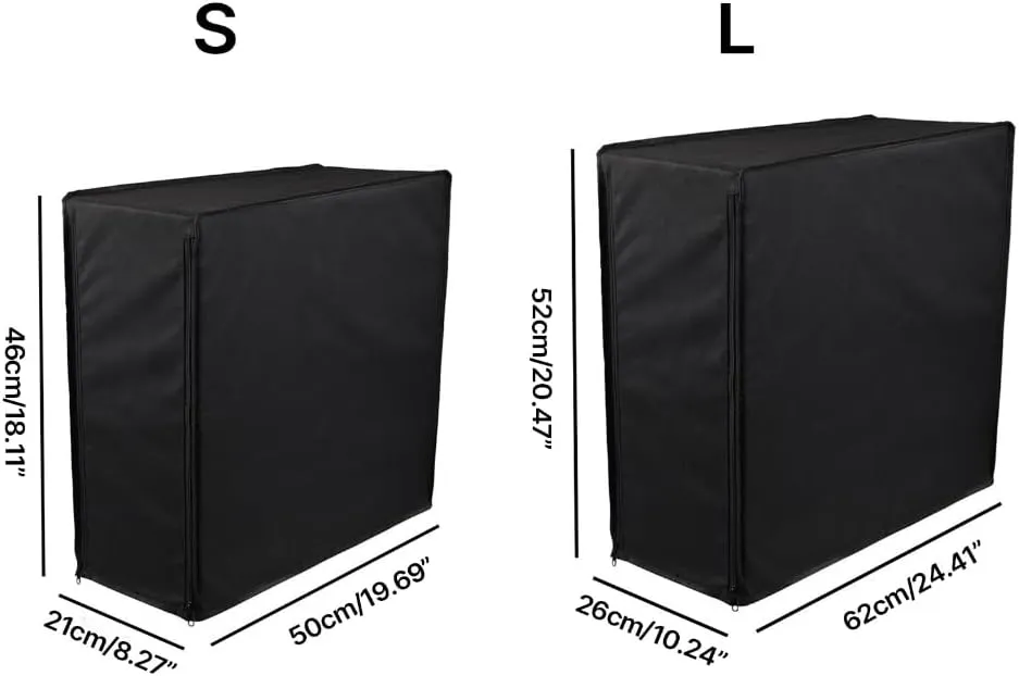 Quality Dust Cover Full Coverage Bag Zipper Enclosure for Computer Case Full Shielding Bag Zipper Covers for All Users (600D, small)