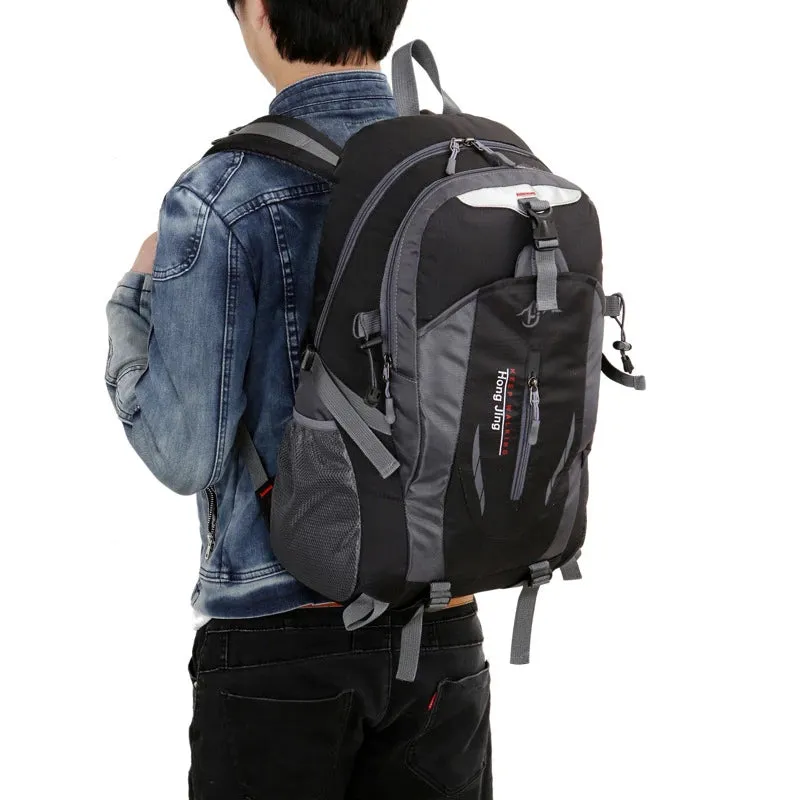 Quality Nylon Waterproof Travel Backpacks Men Climbing Travel Bags Hiking Backpack