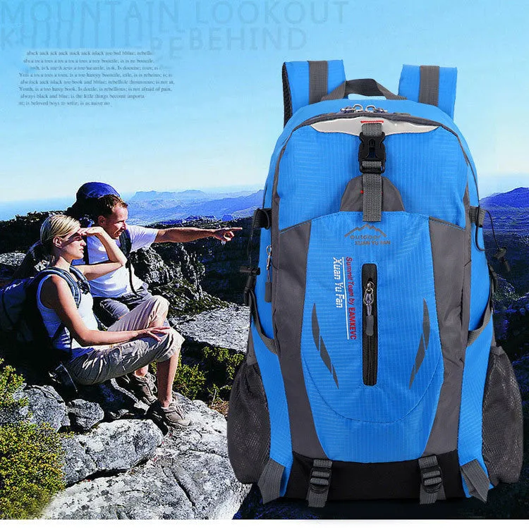 Quality Nylon Waterproof Travel Backpacks Men Climbing Travel Bags Hiking Backpack