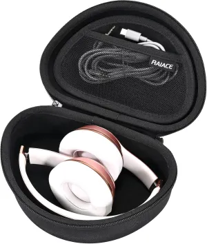 RAIACE Hard Travel Storage Case Compatible with TOZO HT2 / Beats Solo 4 / Picun P26 / Beats Studio Pro Headphones, Protective Carrying Bag. (case only)-Black