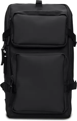 RAINS Trail Cargo Waterproof Casual Daypack Backpack (Black)