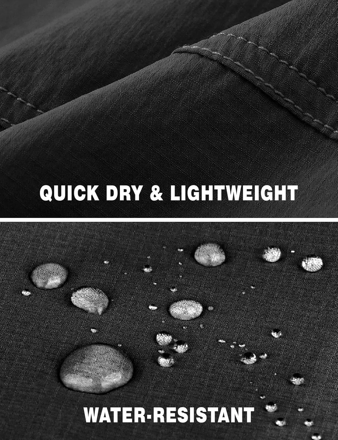 Rdruko Men's Golf Shorts Stretch 9" Quick Dry Lightweight Cargo Hiking Work Outdoor Casual Shorts 5 Pockets