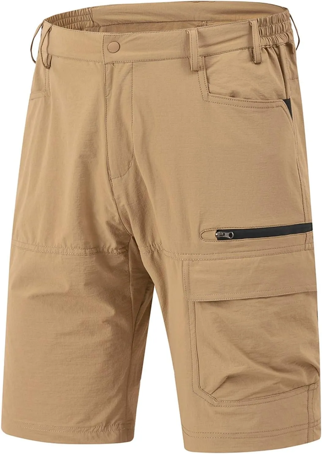 Rdruko Men's Golf Shorts Stretch 9" Quick Dry Lightweight Cargo Hiking Work Outdoor Casual Shorts 5 Pockets