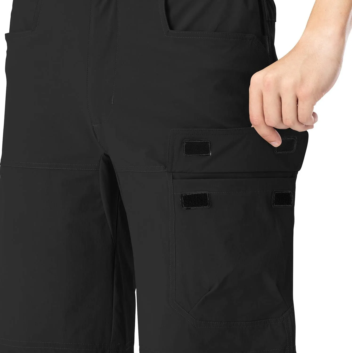 Rdruko Men's Golf Shorts Stretch 9" Quick Dry Lightweight Cargo Hiking Work Outdoor Casual Shorts 5 Pockets