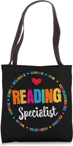 Reading Teacher Literacy Coach Principal Reading Specialist Tote Bag