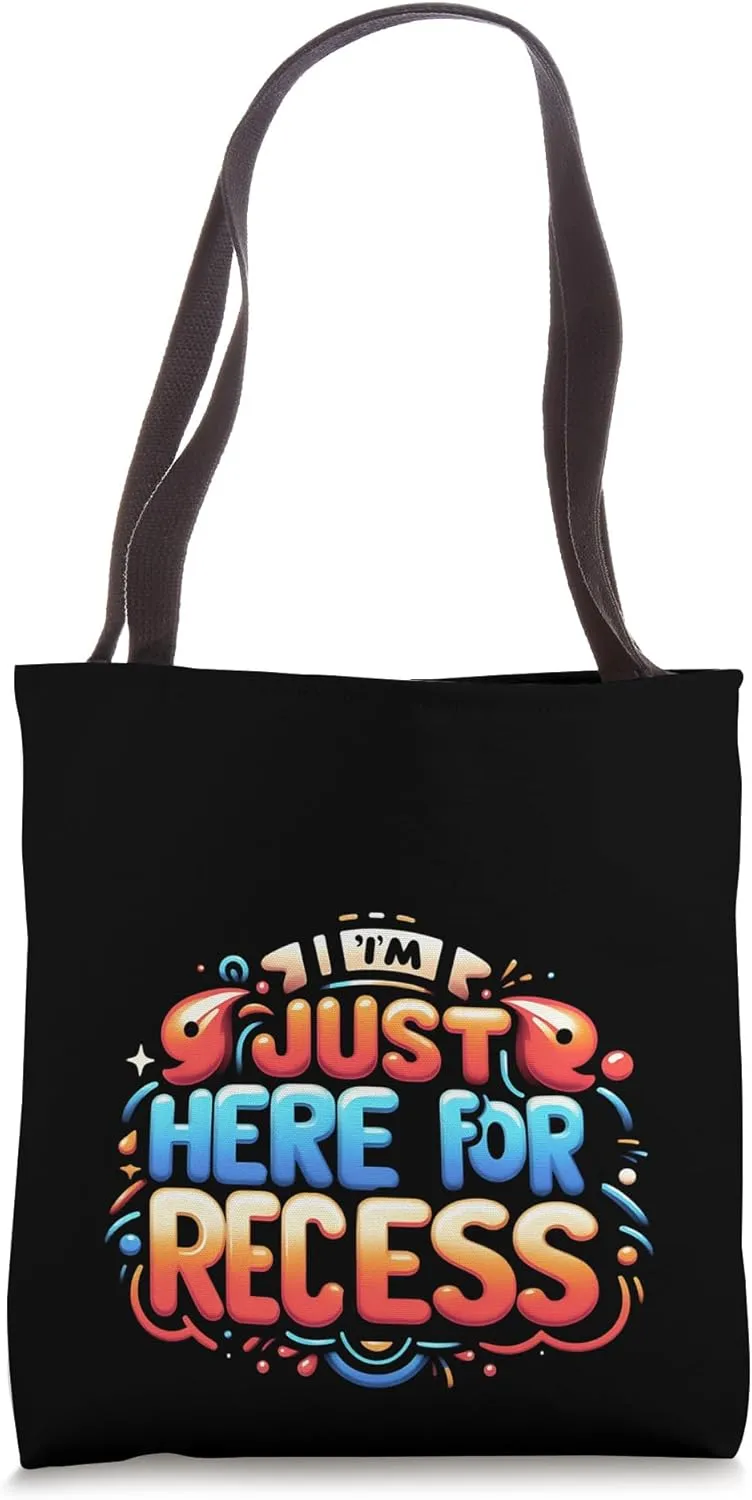 Recess Time Funny School's Out Kids Playtime Tote Bag