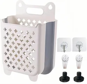 Resin Shelf Basket Accessory,12“ x 7” x 15.1,Wall Hanging Laundry Basket,Hanging Plastic Basket with EZ Bolt Assembly for Suncast Select Outdoor Shed Models (Grey)