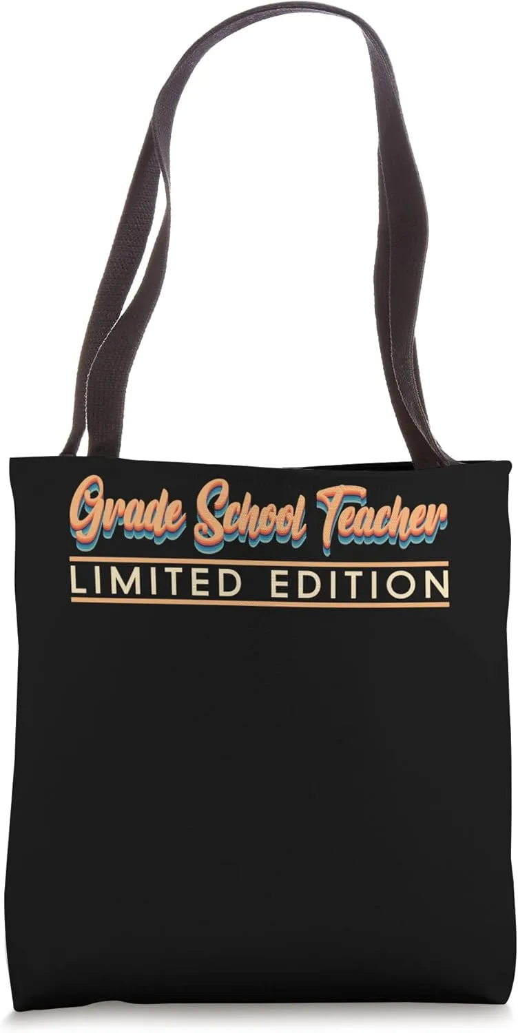Retro Inspired Grade School Teacher Limited Edition Job Tote Bag